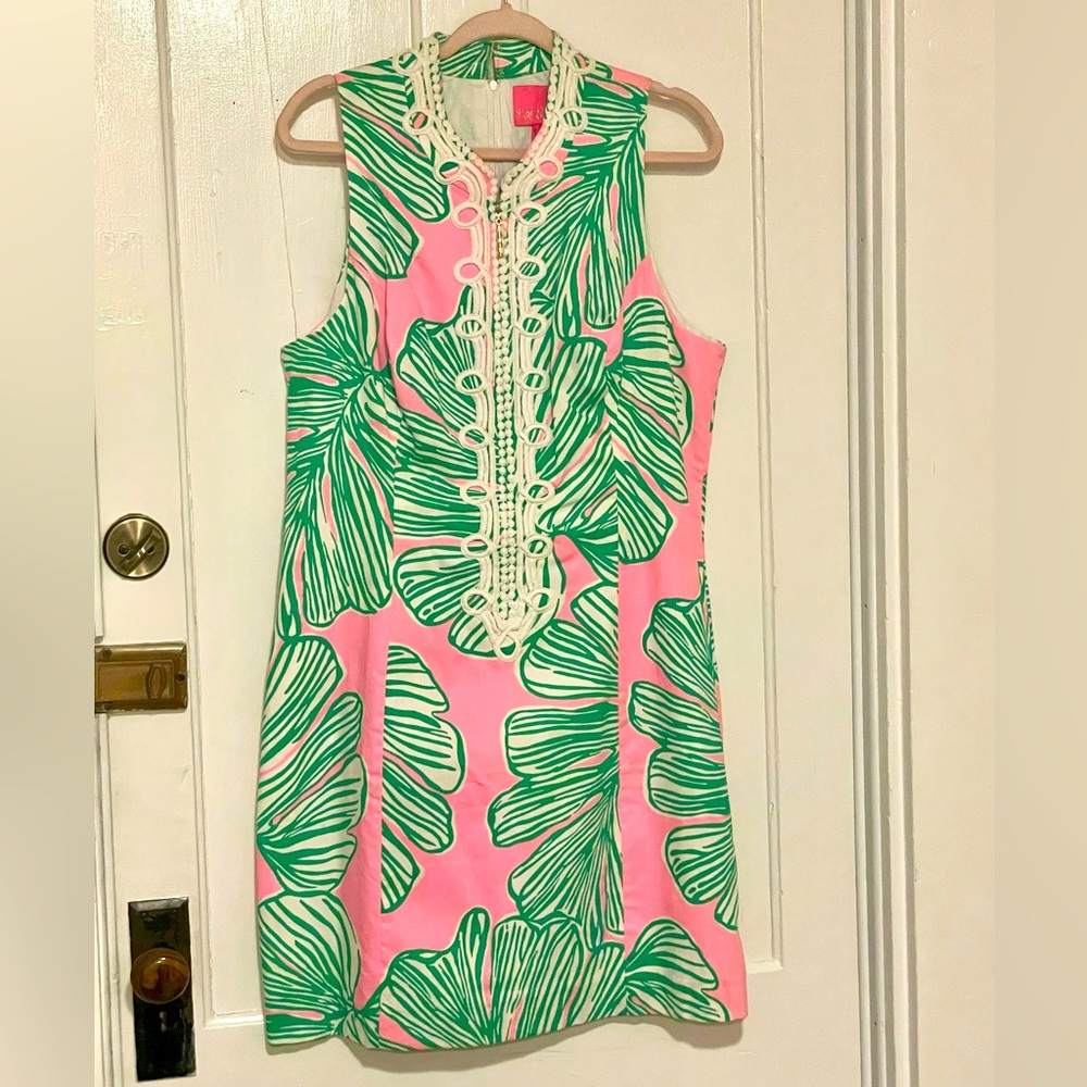 NWT Lilly Pulitzer Size 16 Alexa Stretch Shift Dress Style #005418